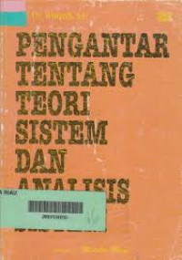 Image of Pengantar Tentang Teori Sistem Dan Analisis Sistem